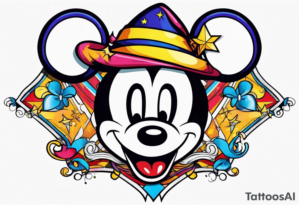 mickey wizard tattoo idea