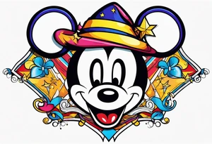 mickey wizard tattoo idea