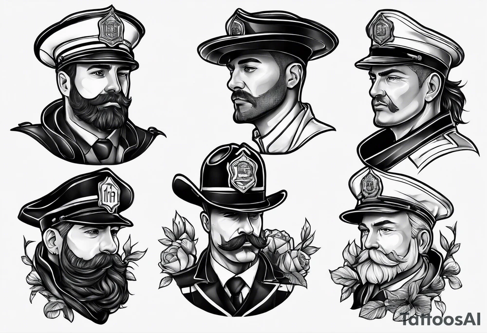 Small tattoo from a Belgian firefighter tattoo idea