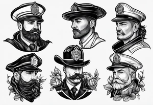 Small tattoo from a Belgian firefighter tattoo idea