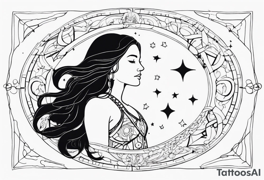 Aquarius constellation tattoo idea