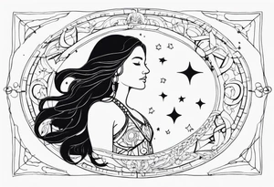 Aquarius constellation tattoo idea