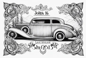 Bible verse John 3;16 tattoo idea