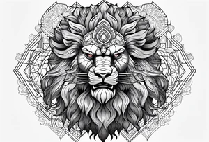 Full body narasimha tattoo idea