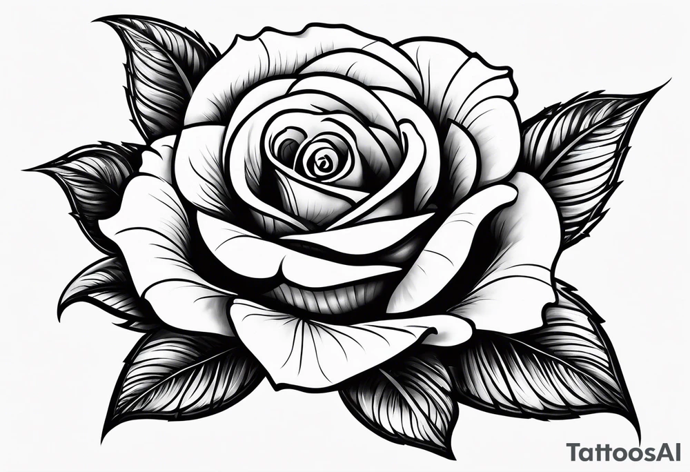 beautiful tattoo idea with long text and rose tattoo idea