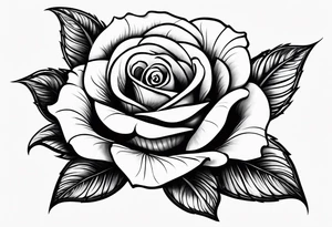 beautiful tattoo idea with long text and rose tattoo idea
