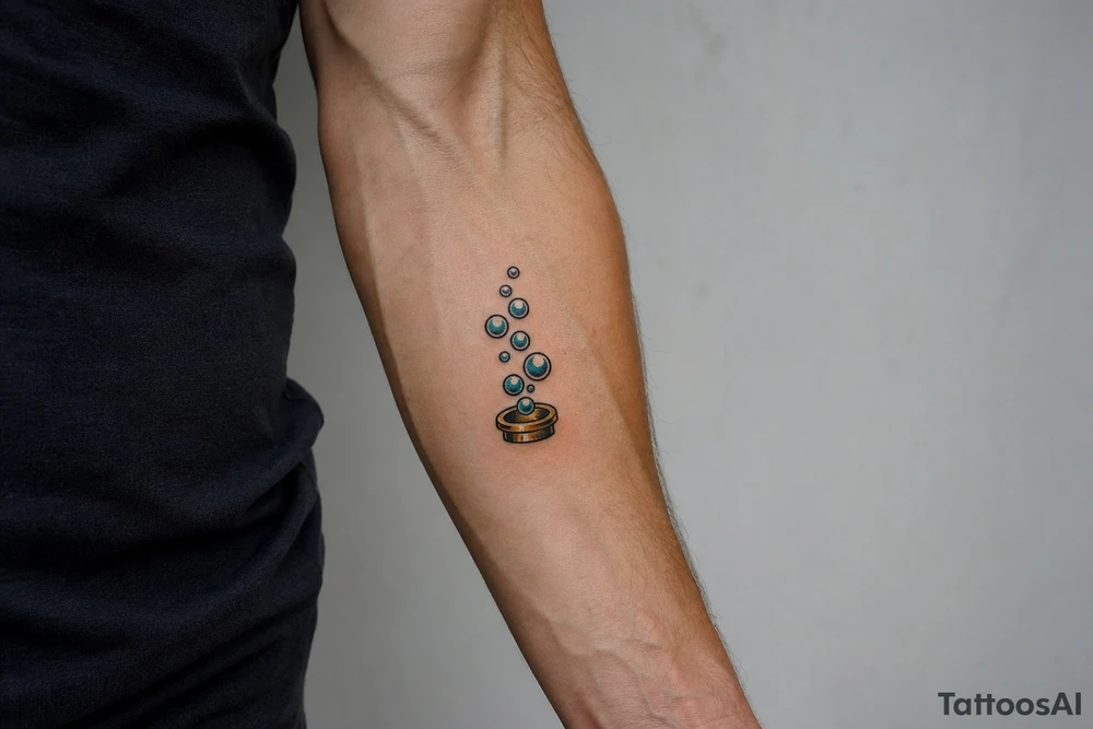 bubbles up tattoo idea