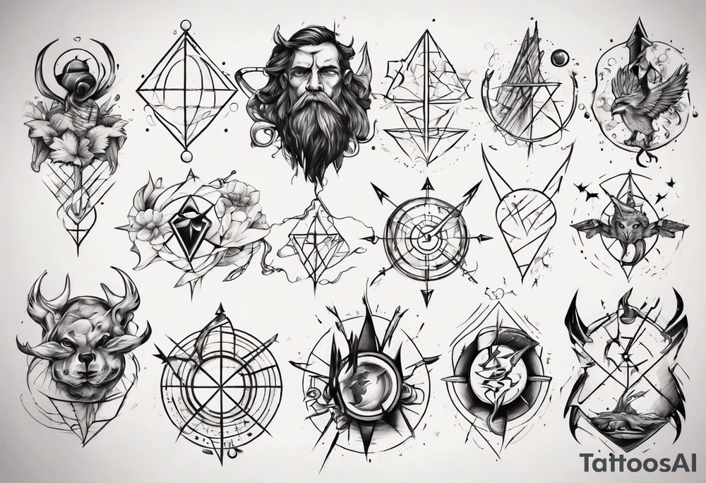 Friendship graph tattoo idea
