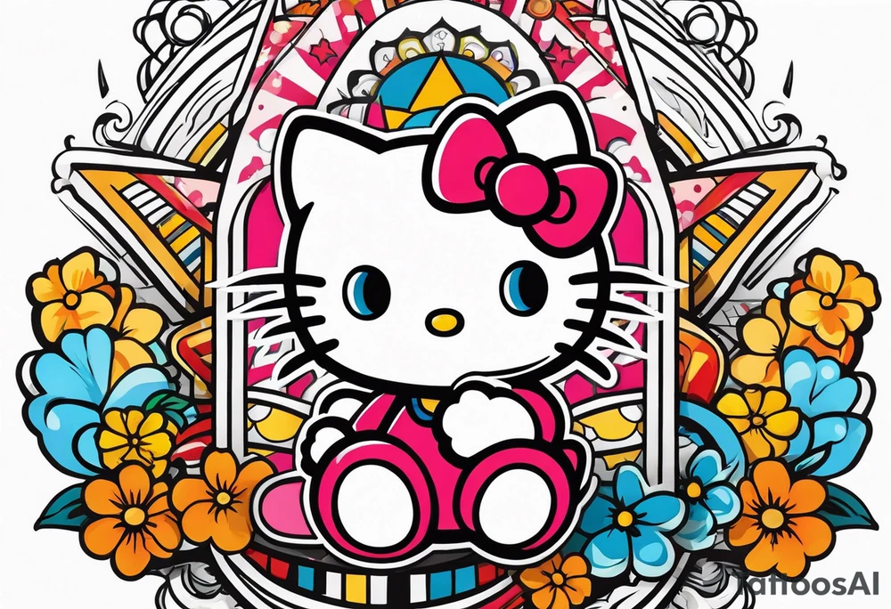 Hello kitty tattoo idea