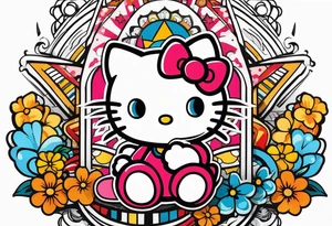 Hello kitty tattoo idea