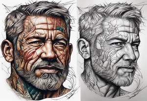 stitching together a wound tattoo idea