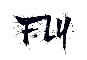 FLY japanese font tattoo idea