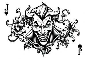 Joker's card tattoo idea