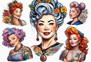 miss frizzle with tattoos tattoo idea