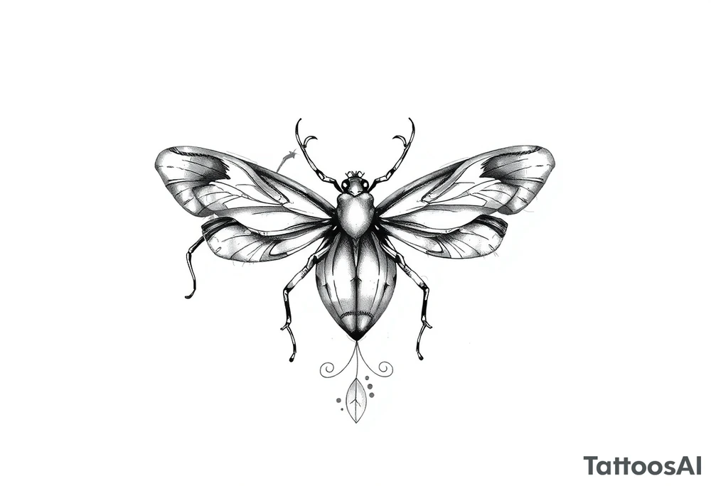 Cute bugs tattoo idea