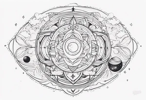 universe vision inside yogi's mind tattoo idea