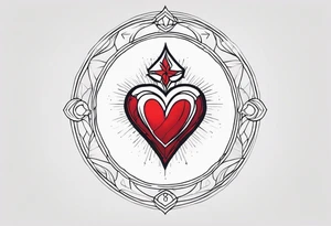 sacred heart of jesus tattoo idea