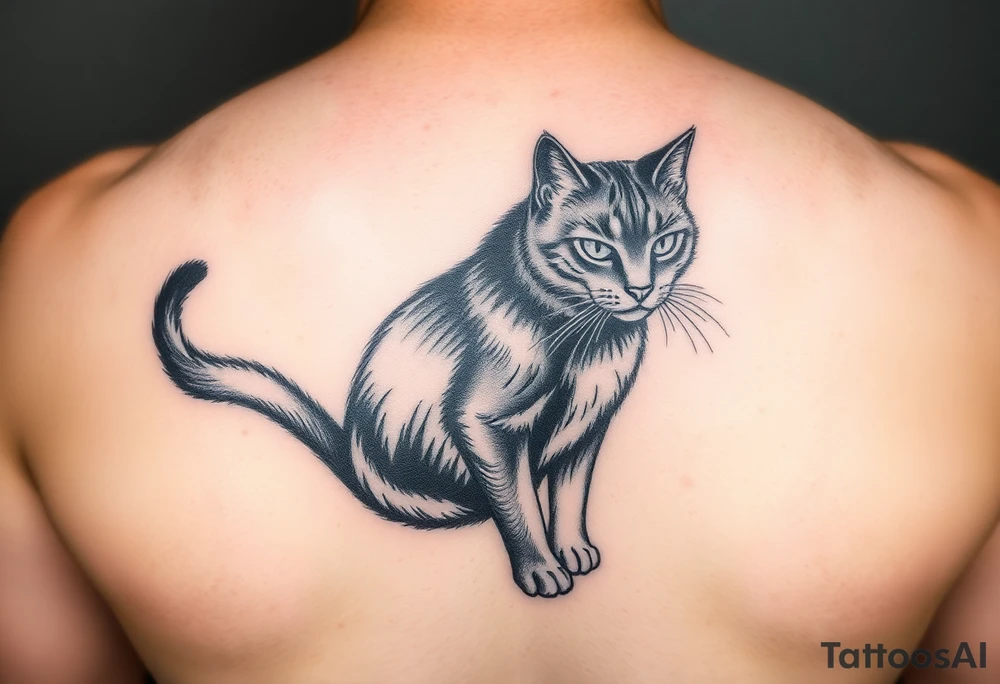 Black Cat tattoo idea
