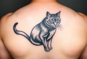 Black Cat tattoo idea