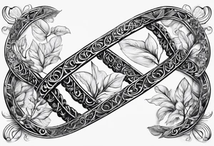 DNA helix made from root.
add leaf tattoo idea
