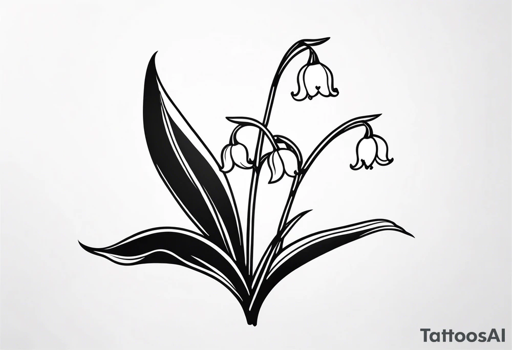 Flower. Lily of the valley. tattoo idea