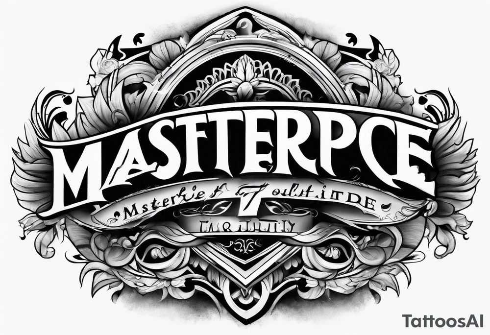 FF lettering tattoo idea