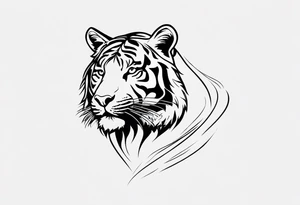 Loss of loved one due to mental health, include word brave add a tiger tattoo idea