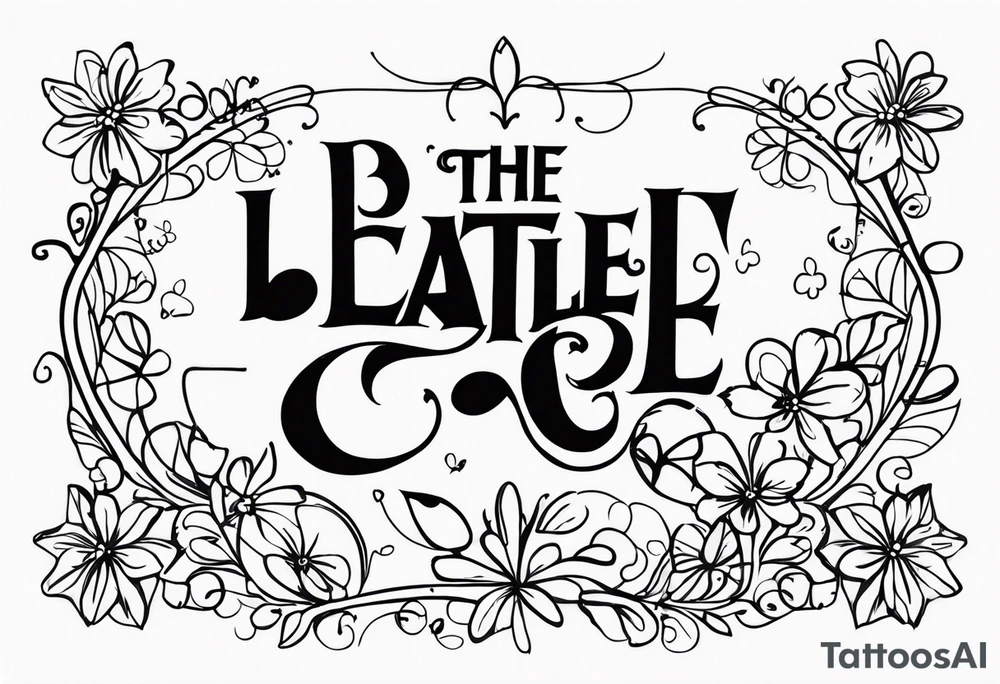 The Beatles song lyric “let it be”for my nana violet tattoo idea