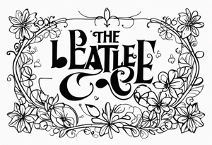 The Beatles song lyric “let it be”for my nana violet tattoo idea