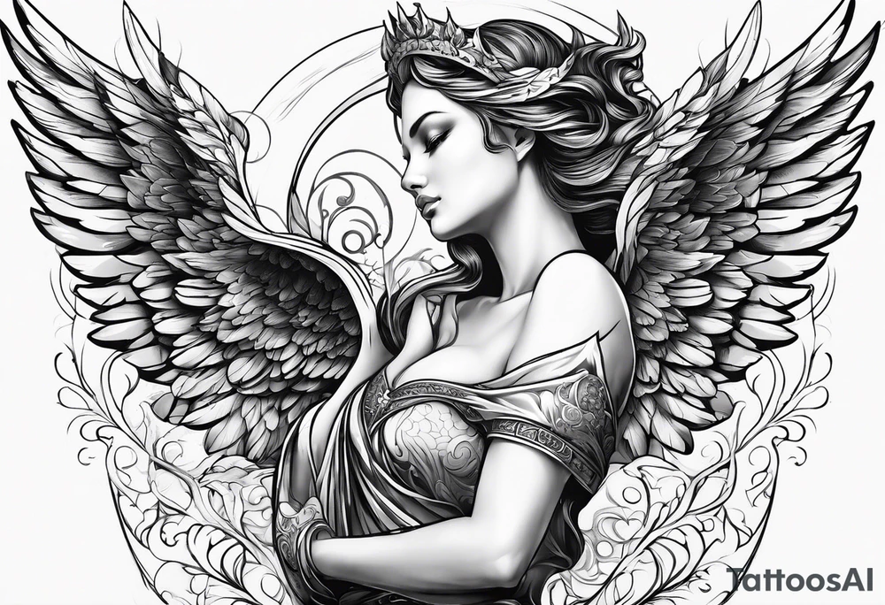 angel tattoo idea
