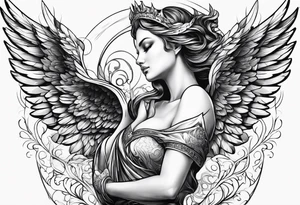 angel tattoo idea