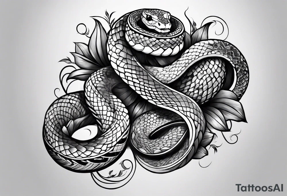 snake arm tattoo idea