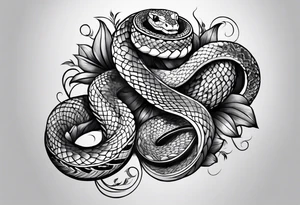 snake arm tattoo idea