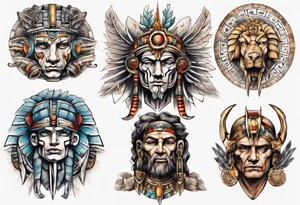Ancient civilization tattoo idea
