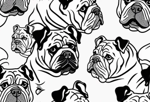 Bulldog tattoo idea