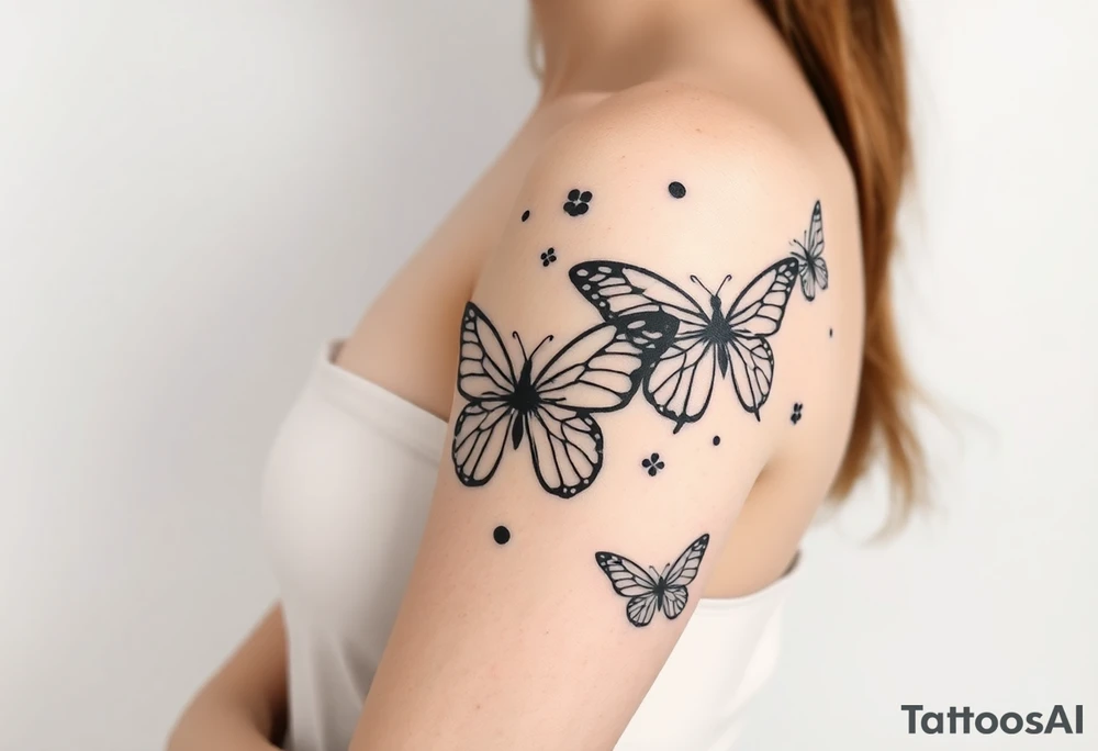 Butterflies tattoo idea