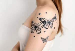 Butterflies tattoo idea