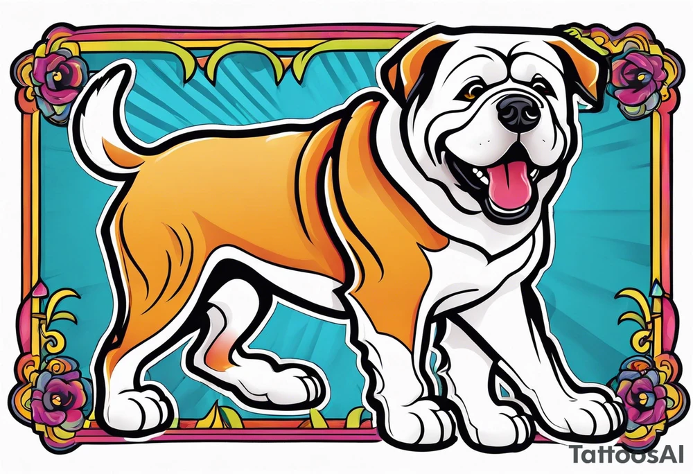 Big dog tattoo idea