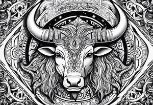 Taurus, Aquarius, Libra, half sleeve tattoo idea