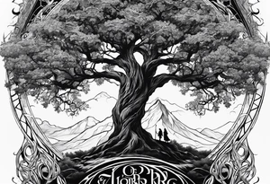 Tree of Lord of the ring tattoo idea