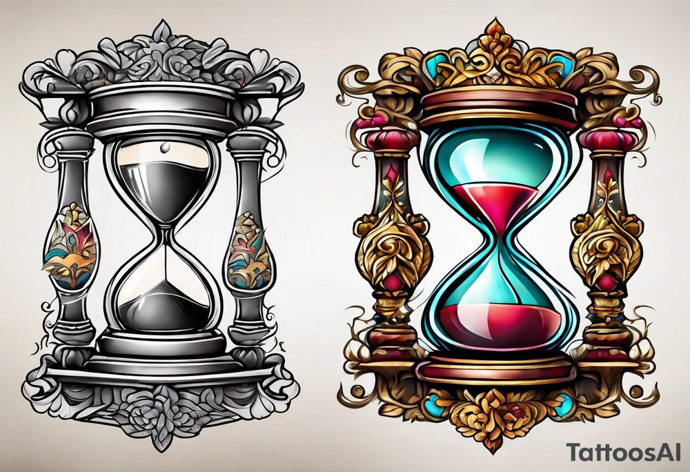 hourglass tattoo idea