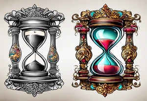 hourglass tattoo idea
