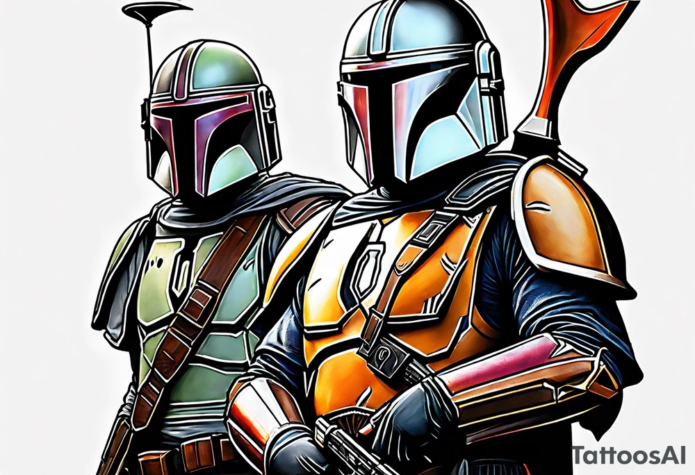 Mandolorian hunting tattoo idea