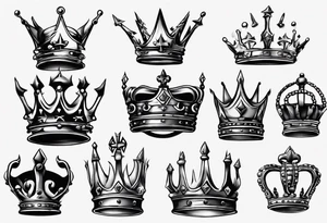 a kings crown tattoo idea