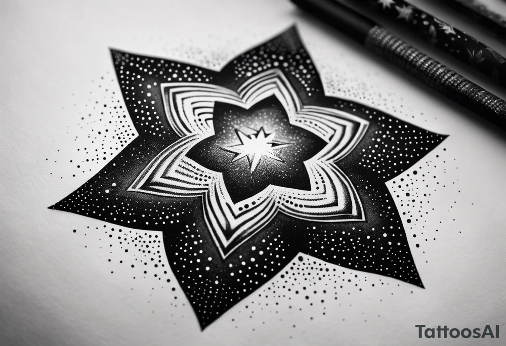 A star in the sky tattoo idea