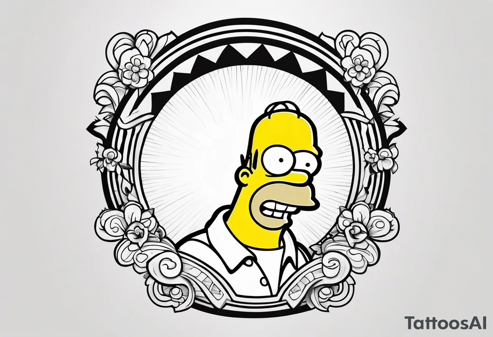 Homer Simpson tattoo idea