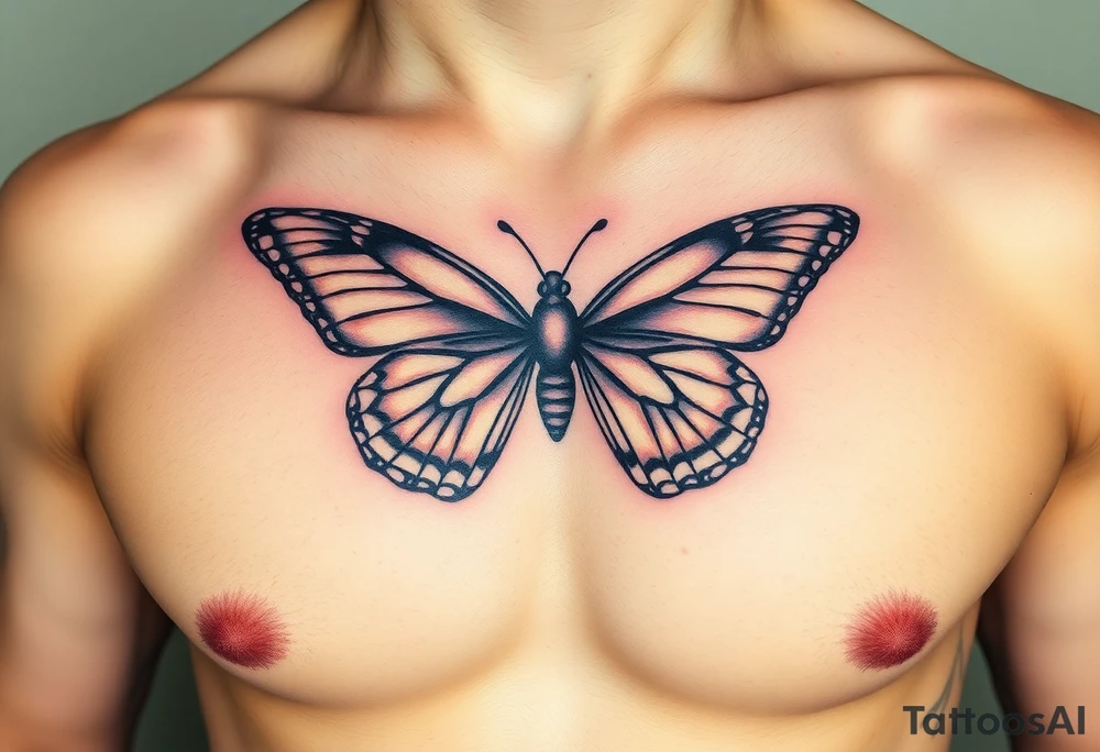 EllaRay with a butterfly tattoo idea