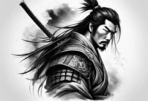 samurai theme tattoo design for upper arm tattoo idea