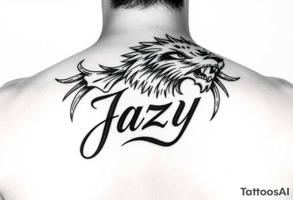 remembrance of a deceased bestfriend with the name Jazy incorporated tattoo idea