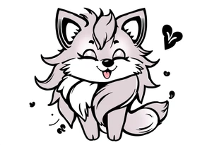 furry cartoon fursona tattoo idea